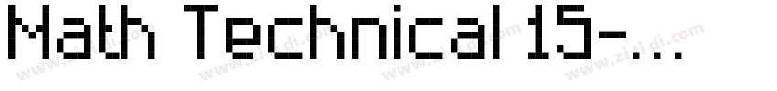 Math Technical 15字体转换